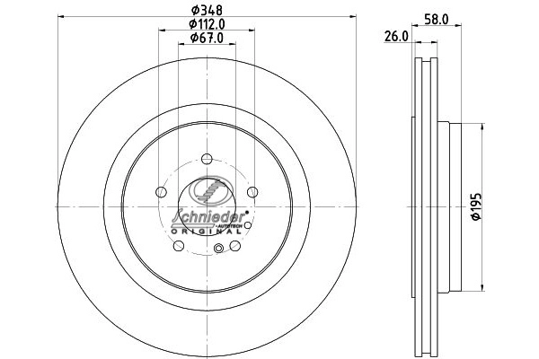 Disque de frein SCHNIEDER AUTOTECH BZS55.00087
