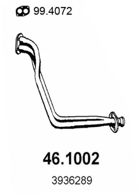 Tuyau d'échappement ASSO 46.1002