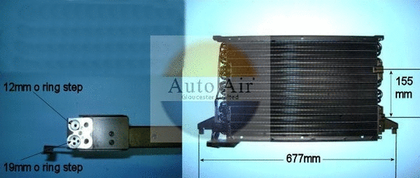 Condenseur, climatisation AUTO AIR GLOUCESTER 16-9680