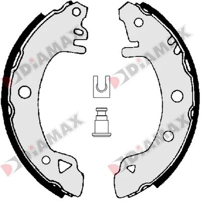 Jeu de mâchoires de frein DIAMAX N01185