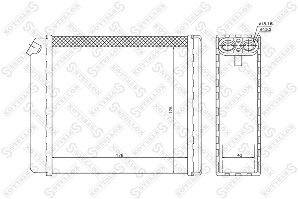 Système de chauffage STELLOX 10-35058-SX
