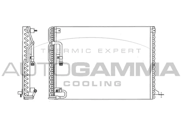Condenseur, climatisation AUTOGAMMA 102827