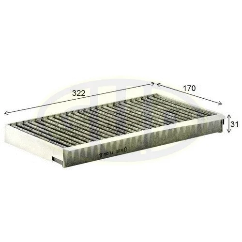 Filtre, air de l'habitacle G.U.D. GCF3139C