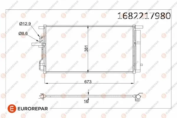 Condenseur, climatisation EUROREPAR 1682217980