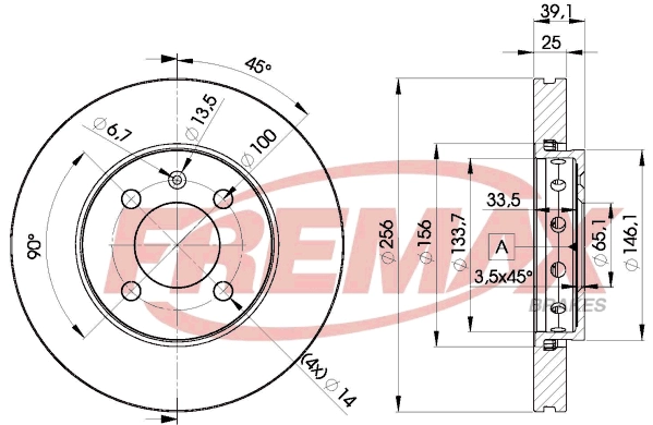Disque de frein FREMAX BD-5605