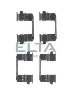 Kit d'accessoires, plaquette de frein à disque ELTA AUTOMOTIVE EA8758