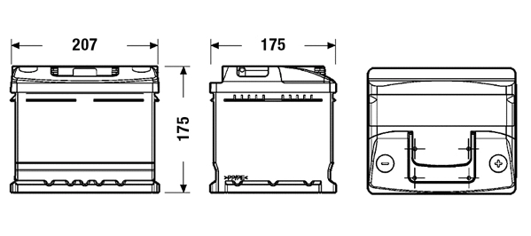 Batterie de démarrage TUDOR TC412