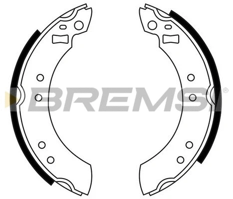 Jeu de mâchoires de frein BREMSI GF0199