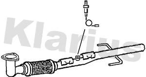Tuyau d'échappement KLARIUS 150404