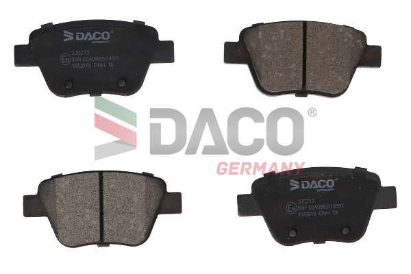 Kit de plaquettes de frein, frein à disque DACO Germany 320213