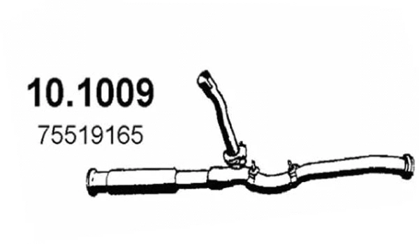 Tuyau d'échappement ASSO 10.1009