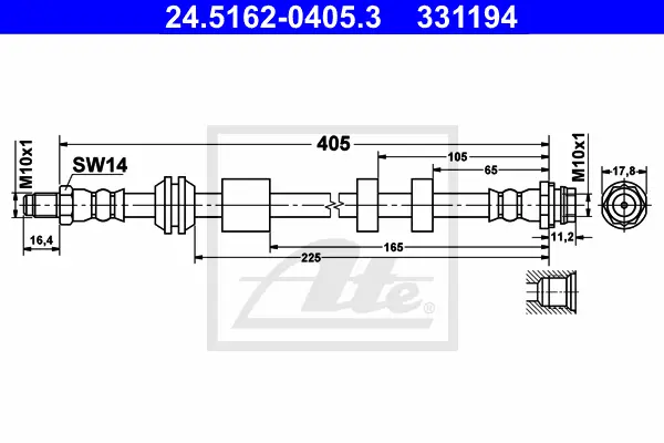 Flexible de frein ATE-APAC 24.5162-0405.3