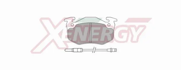 Kit de plaquettes de frein, frein à disque AP XENERGY X40181