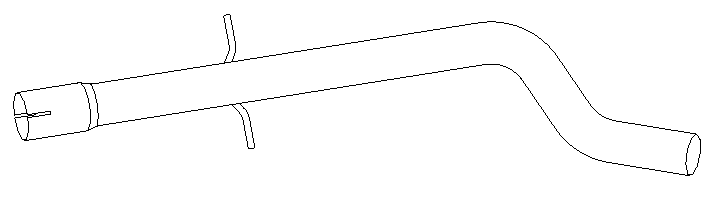 Tuyau d'échappement Vellerand 11155