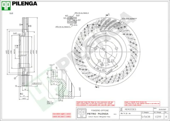 Disque de frein PILENGA V299