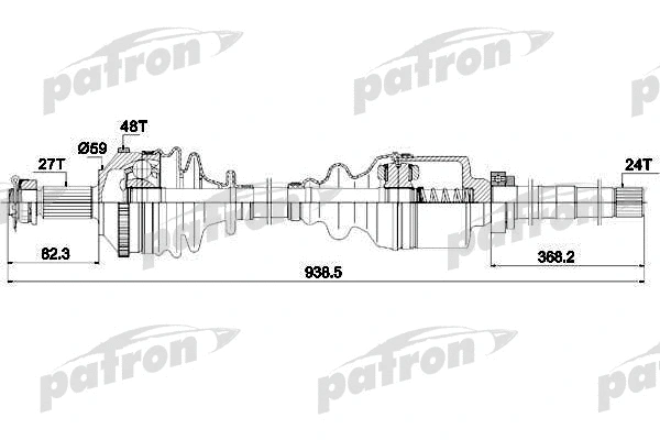 Arbre de transmission PATRON PDS0336