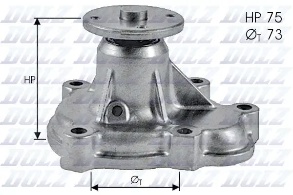 Pompe à eau, refroidissement du moteur DOLZ O143