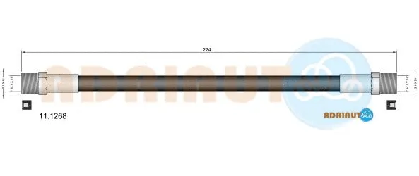 Flexible de frein ADRIAUTO 11.1268