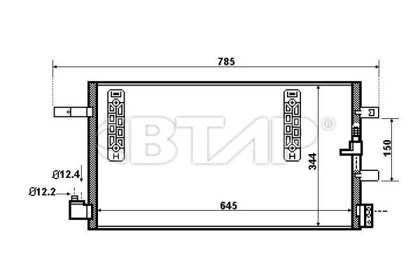 Condenseur, climatisation BTAP BVC819-004