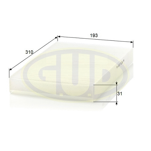 Filtre, air de l'habitacle G.U.D. GCF3192