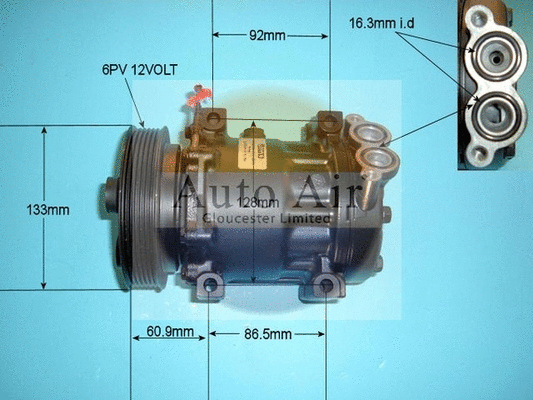 Compresseur, climatisation AUTO AIR GLOUCESTER 14-7823R