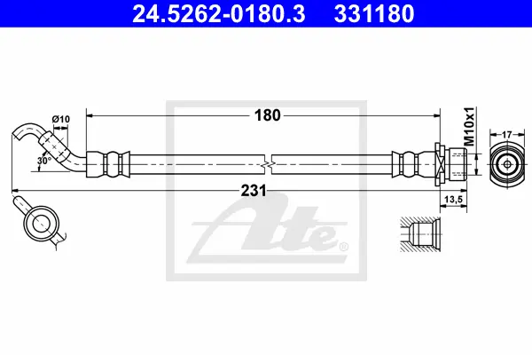 Flexible de frein ATE-APAC 24.5262-0180.3