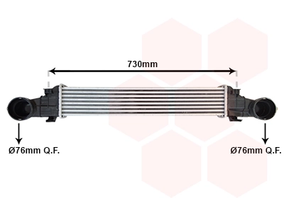 Refroidisseur d'air de suralimentation VAN WEZEL 30004354