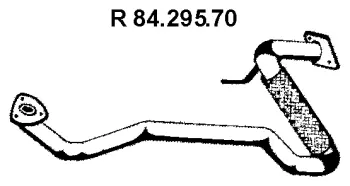 Tuyau d'échappement EBERSPÄCHER 84.295.70