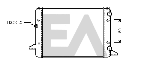 Radiateur, refroidissement du moteur EACLIMA 31R77086