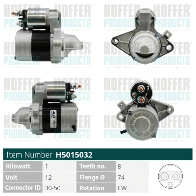 Démarreur HOFFER H5015032