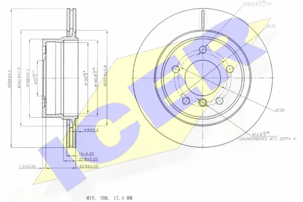 Disque de frein ICER 78BD6087-2