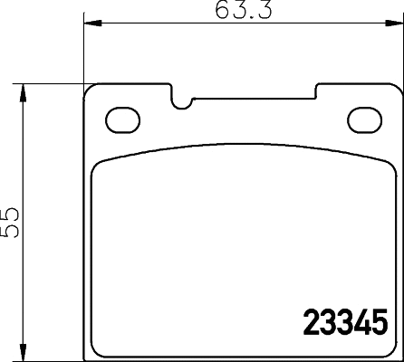 Kit de plaquettes de frein, frein à disque MINTEX MDB1723