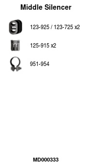 Silencieux central FA1 MD000333