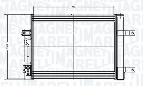 Condenseur, climatisation MAGNETI MARELLI - BR 2019001MM