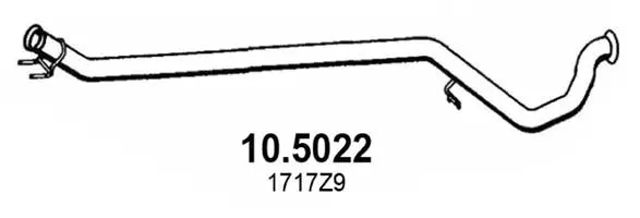Tuyau d'échappement ASSO 10.5022
