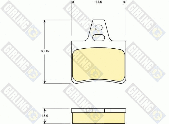 Kit de plaquettes de frein, frein à disque GIRLING 6109869