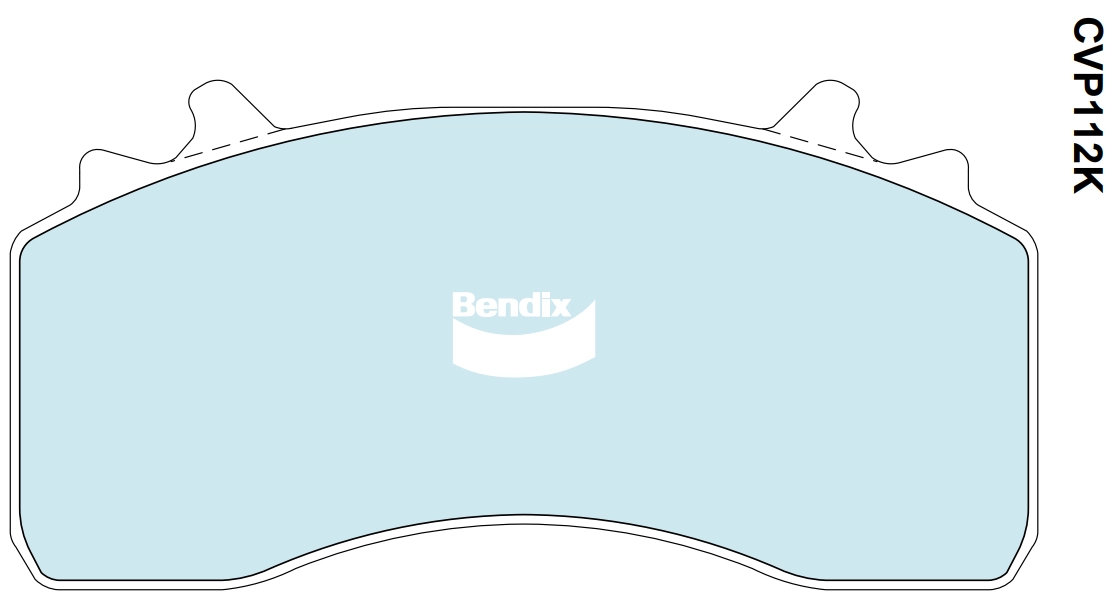 Kit de plaquettes de frein, frein à disque Bendix CVP112 PT