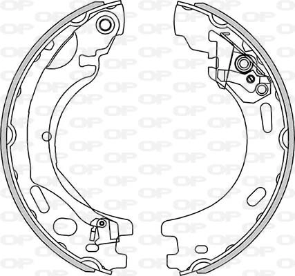 Jeu de mâchoires de frein OPEN PARTS BSA2271.00