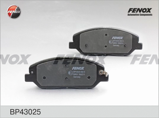 Kit de plaquettes de frein, frein à disque FENOX BP43025