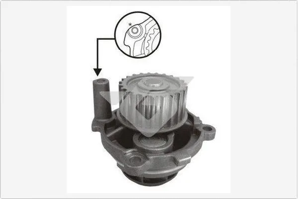 Pompe à eau, refroidissement du moteur HUTCHINSON WP73