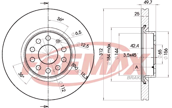 Disque de frein FREMAX BD-5618