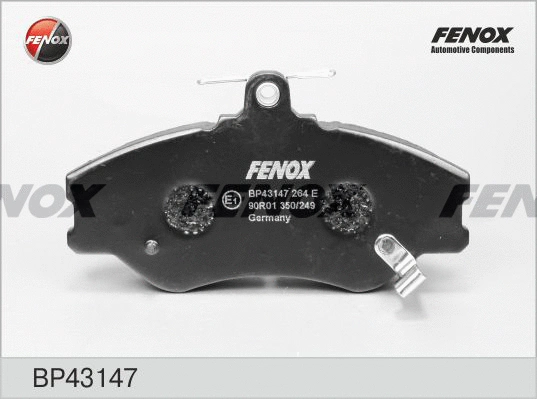 Kit de plaquettes de frein, frein à disque FENOX BP43147