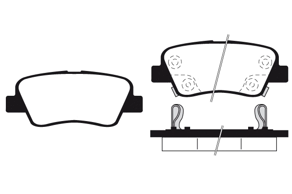Kit de plaquettes de frein, frein à disque Technika 02279A