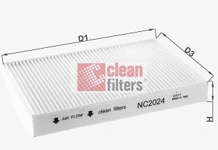 Filtre, air de l'habitacle CLEAN FILTERS NC2024