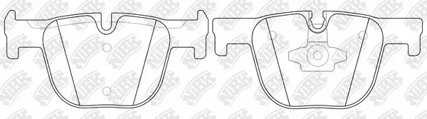 Kit de plaquettes de frein, frein à disque NiBK PN0659