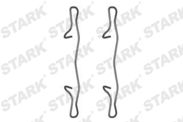 Kit d'accessoires, plaquette de frein à disque Stark SKAK-1120010