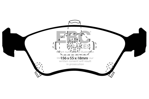 Kit de plaquettes de frein, frein à disque EBC Brakes DP21171