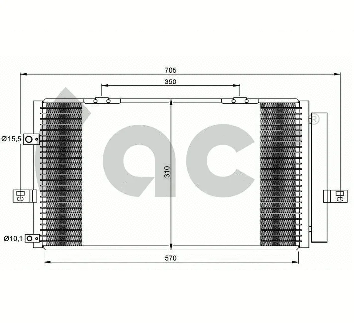 Condenseur, climatisation ACR 300647