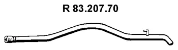Tuyau d'échappement EBERSPÄCHER 83.207.70