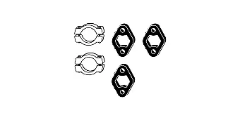 Kit d'assemblage, système d'échappement HJS 82 22 4609